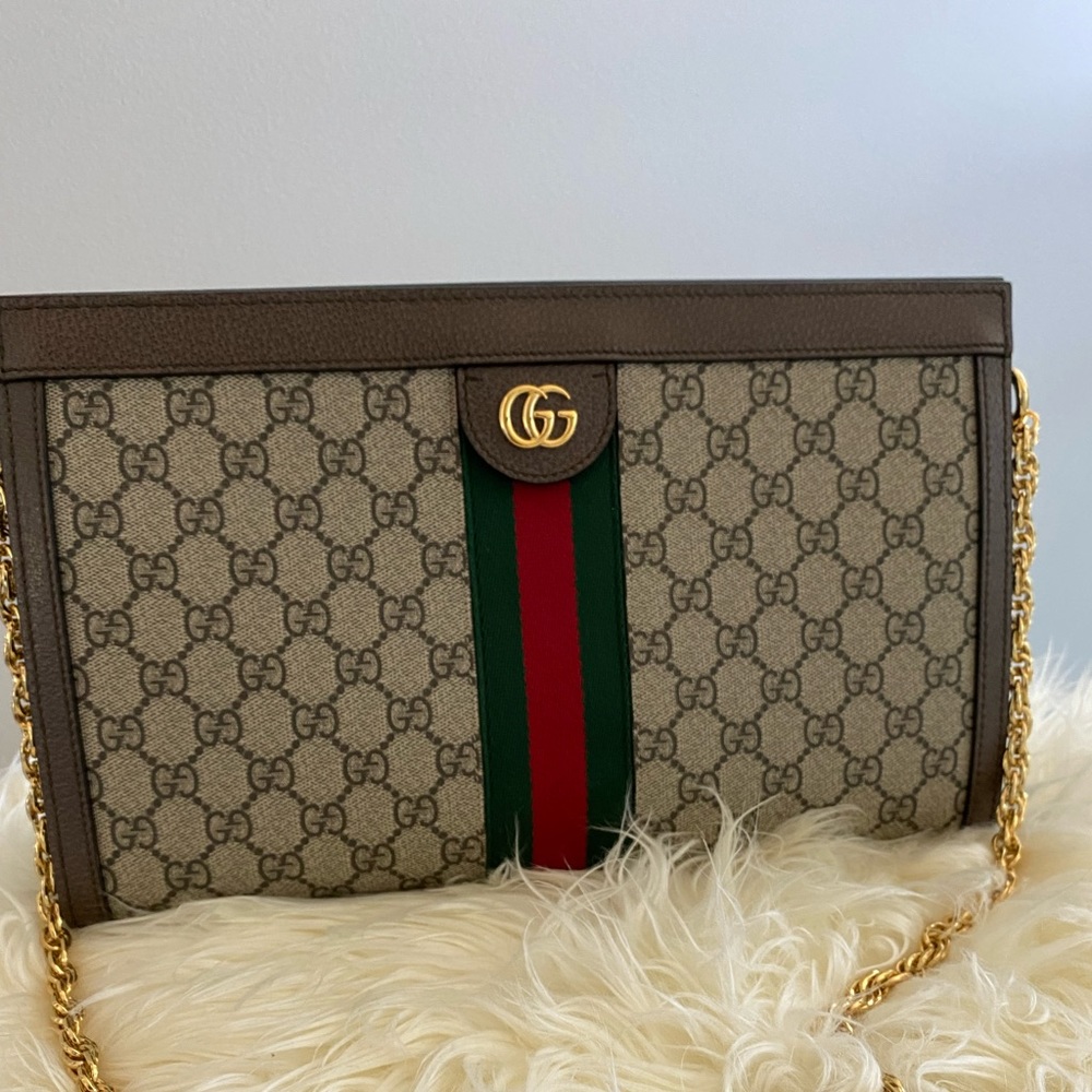 AUTHENTIC GUCCI- Ophidia GG medium shoulder bag